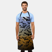 ブラック・こうもりとムーンライトの戦いにかわいらし行く エプロン (着用した状態)