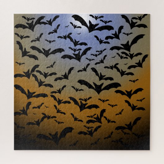 ブラック・こうもりとムーンライトの戦いにかわいらし行く ジグソーパズル (縦)