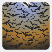 ブラック・こうもりとムーンライトの戦いにかわいらし行く スクエアシール (正面)