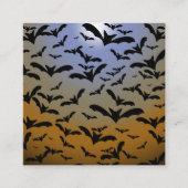 ブラック・こうもりとムーンライトの戦いにかわいらし行く スクエア名刺 (正面)