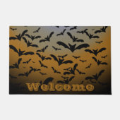 ブラック・こうもりとムーンライトの戦いにかわいらし行く ドアマット (正面)