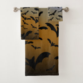 ブラック・こうもりとムーンライトの戦いにかわいらし行く バスタオルセット