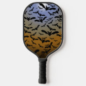 ブラック・こうもりとムーンライトの戦いにかわいらし行く ピックルボールラケット (裏面)