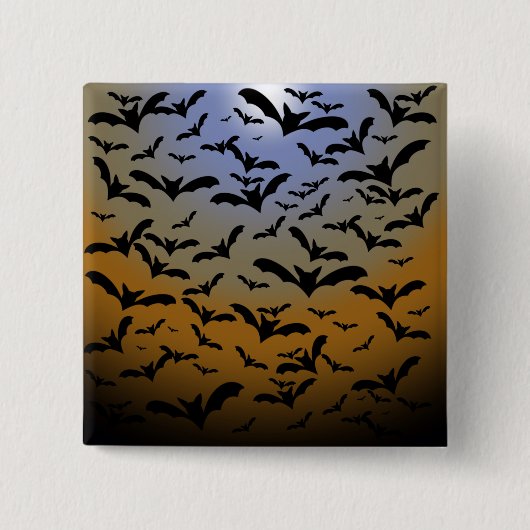 ブラック・こうもりとムーンライトの戦いにかわいらし行く 缶バッジ (正面)