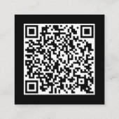 ブラック |ごブランディングありがとうございました スクエア名刺 (裏面)