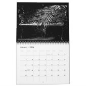 ブラック.と白のカレンダー カレンダー (1月 2026)