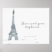 ブラック「やめNever  Your Daydream」引用文ポスター