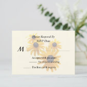 ブラック・アイド・スーザンのハート 出欠カード (スタンド正面)