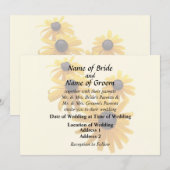 ブラック・アイド・スーザンのハート 招待状 (正面/裏面)