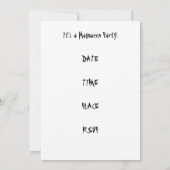 ブラック・アイ・キッズ BEK Let Us In 不気味で奇妙 招待状 (裏面)