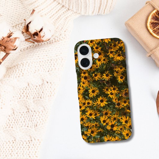 ブラック・アイ・スーザンの花 黒と黄色の花 Case-Mate iPhoneケース
