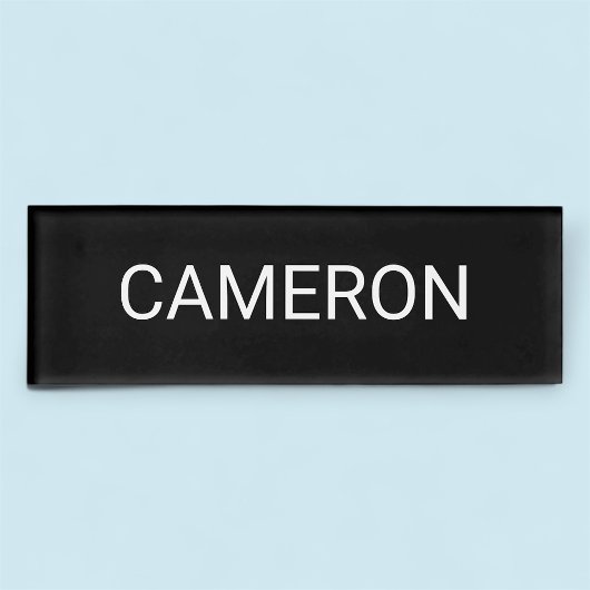 ブラック・アクリル名タグ・プロフェッショナル・バッジ磁気 名札