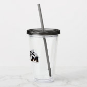 ブラック・アダムの劇場版ロゴ アクリルタンブラー (左)