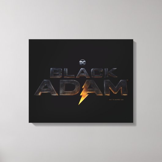 ブラック・アダムの劇場版ロゴ キャンバスプリント (正面)