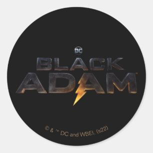 ブラック・アダムの劇場版ロゴ ラウンドシール