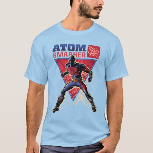 ブラック・アダム | Atom Smasherキャラクター図 Tシャツ (正面)