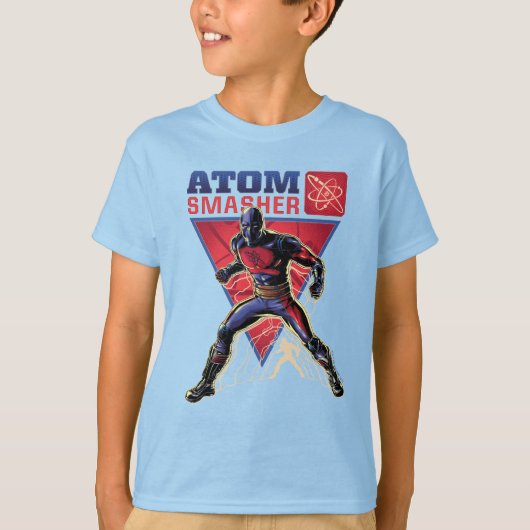 ブラック・アダム | Atom Smasherキャラクター図 Tシャツ (正面)
