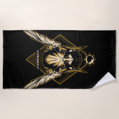 ブラック・アダム | Hawkman Helmet Graphic ビーチタオル (正面)
