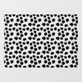 ブラック アニマル プリント ウィンドウサイン (シート)