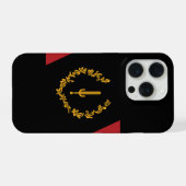 ブラック・アメリカン・ヘリテージ・フラッグ iPhoneケース (裏面横)