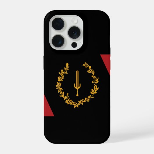ブラック・アメリカン・ヘリテージ・フラッグ iPhoneケース (裏面)