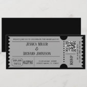 ブラック・アンド・ウェイト パーティー チケット 招待状 (正面/裏面)