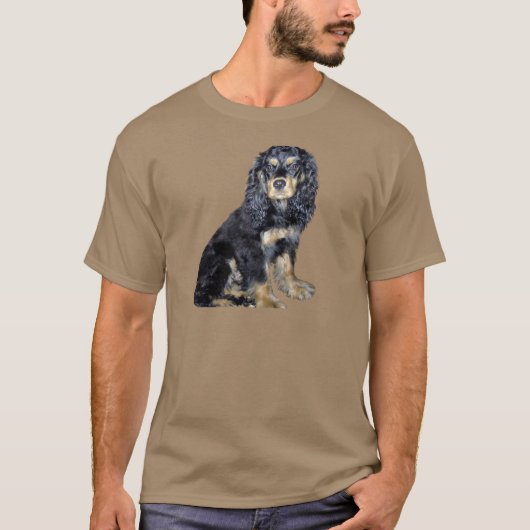 ブラック・アンド・タン・コッカー・スパニエル Tシャツ (正面)