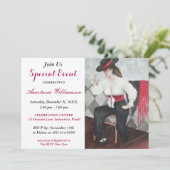 ブラック・アンド・ホワイト・パーティーイベント招待状 招待状 (スタンド正面)