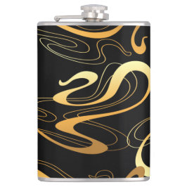 ブラック&イエロークラシックフラスコ フラスク