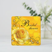 ブラック&イエローローズブライダルシャワー 招待状 (スタンド正面)