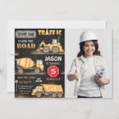 ブラック&イエロー建築フォト招待状 招待状 (正面)