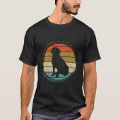 ブラック イエロー チョコレートラブラドール Tシャツ (正面)