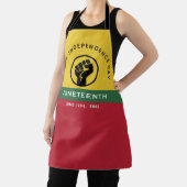 ブラック・インディペンデンス・デイ1865年曲線文字 エプロン (インサイチュ)