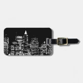ブラック&ウィテニューヨークシティナイト ラゲッジタグ (正面横)
