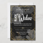 ブラック・ウィドウに魅了されて 招待状 (正面)