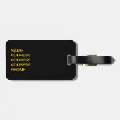 ブラック・ウィドウ・シェン！ ラゲッジタグ (裏面横)