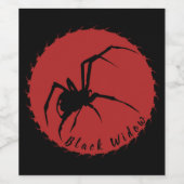 ブラック・ウィドウ ワインラベル (シングルラベル)