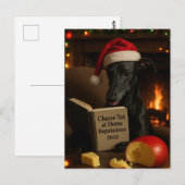 ブラック・ウィペット「チーズ税」クリスマス ポストカード (正面/裏面)
