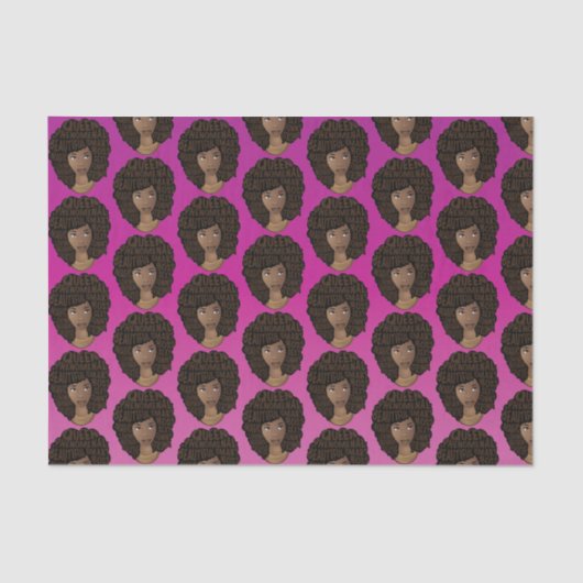 ブラック・ウィメンズ、ピンク・マゼンタ 薄葉紙 (正面)