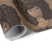 ブラック・ウィメンズ、ブラウン ラッピングペーパー (ロールコーナー)