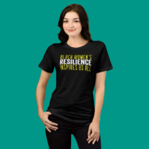 ブラック・ウィメンズ・レジリエンス トライブレンドTシャツ