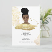 ブラック・ウーマン(シェード、トロピカル金ゴールド21歳) 招待状 (スタンド正面)