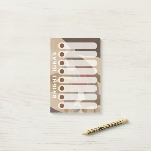 ブラック・ウーマン・デイリー・ウィークリー・ブライト・アイディア・リスト ポストイット (デスク上)