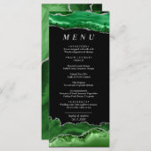 『ブラック&エメラルド・グリ結婚ーンリーズ』 メニュー (正面/裏面)