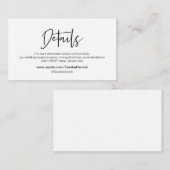 ブラック·エレガモダンンス·フォント、デルの詳細 エンクロージャーカード (正面/裏面)