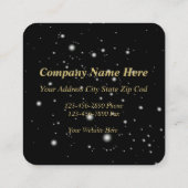 ブラック・エレガンス スクエア名刺 (裏面)