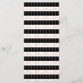 ブラック&エレガントシルバークリスマスメニューと雪だるま メニュー (裏面)