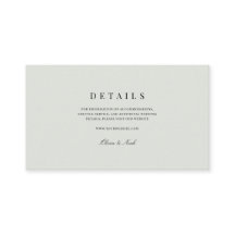 ブラック&エレガントセージ・グリーン結婚ズ詳細