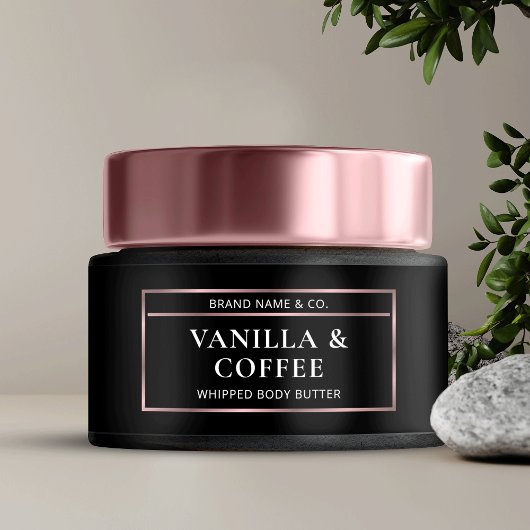 ブラック&エレガントバラ金ゴールド体バタージャールラベル ペットボトルラベル