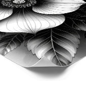 ブラック、エレガントバリューポスター紙（マット） ポスター (角)